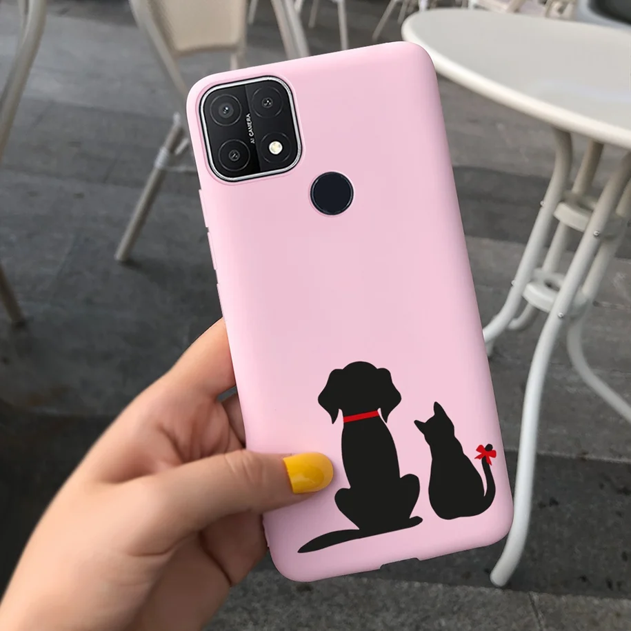 cases for oppo For Oppo A15 Case Oppo A15s Cover 6.52" Silicone Cute Daisy Sunflower Soft Back Cover For OppoA15 CPH2185 A 15 A 15s Phone Cases casing oppo