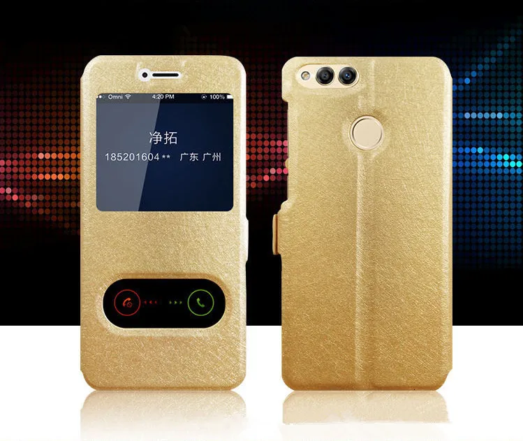 MEAFORD Flip Case For Huawei Honor 6X Case Flip Leather Cover Window Quick Answer Phone Shell Capa For Huawei Honor 7X Case Skin (12)