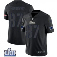 Мужская футболка New England Rob Gronkowski Patriots Super Bowl LIII Bound black