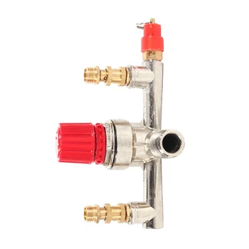 

Double Outlet Tube Air Compressor Switch Pressure Regulator Valve Bracket New