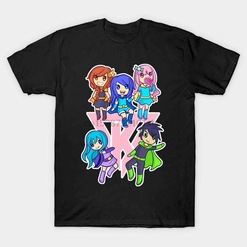 Funneh And The Krew Pink T Shirt Its Funneh T Shirt Funneh Merch Stampylonghead Funneh Krew Funneh Cake Draco Funneh T Shirts Aliexpress