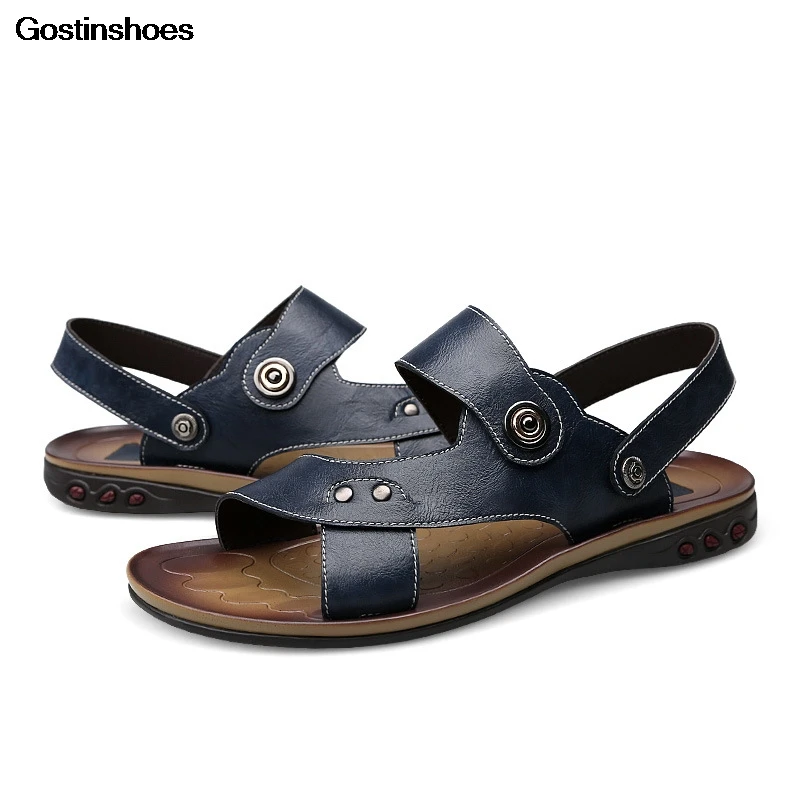 Обувь мужские сандалии из коровьей кожи Zapatos De Hombre Sandalias повседневная кожаная