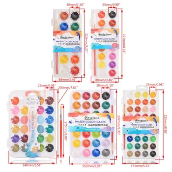 

12 Color Fundamental Watercolor Pain Set with Paint Brush Watercolor Set for Beginners and Professionals O30 20 Dropshipping
