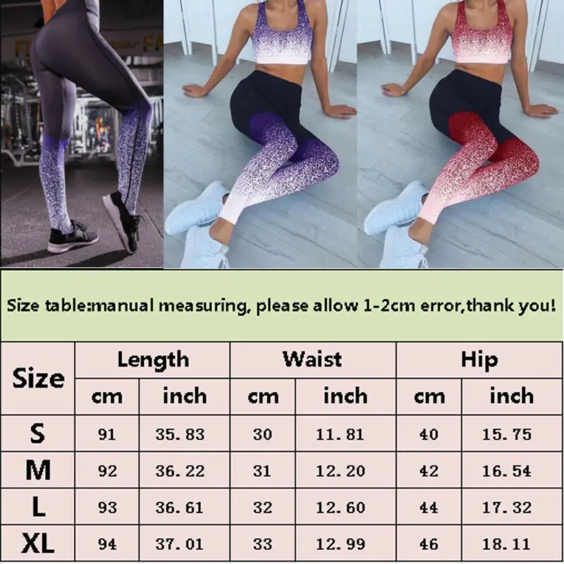 

New Fashion Women Sport Pants High Waist Yoga Fitness Leggings Running Gym Scrunch Trousers