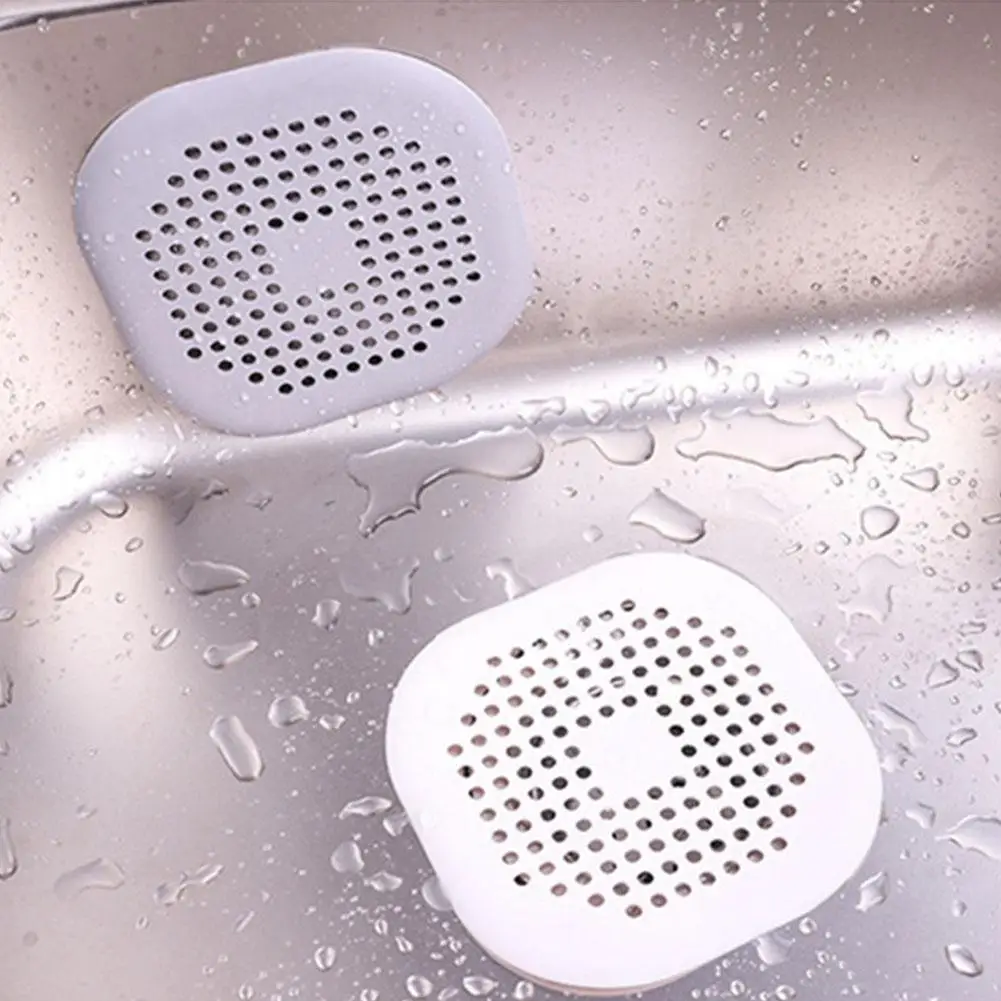 Silicone Shower Drain Covers Tube Hair Catcher Sucker Filter Stopper Kitchen Trap With Home Protectors For Bath H4Q4 | Дом и сад