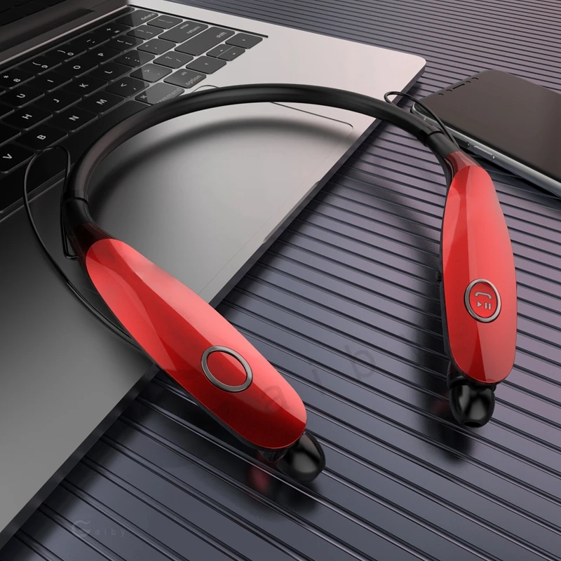 

Fashion Wireless Bluetooth Earphones Sport Earbud Neckband Headset Stereo Sweat Proof Bluetooth Headphones Headset with Mic