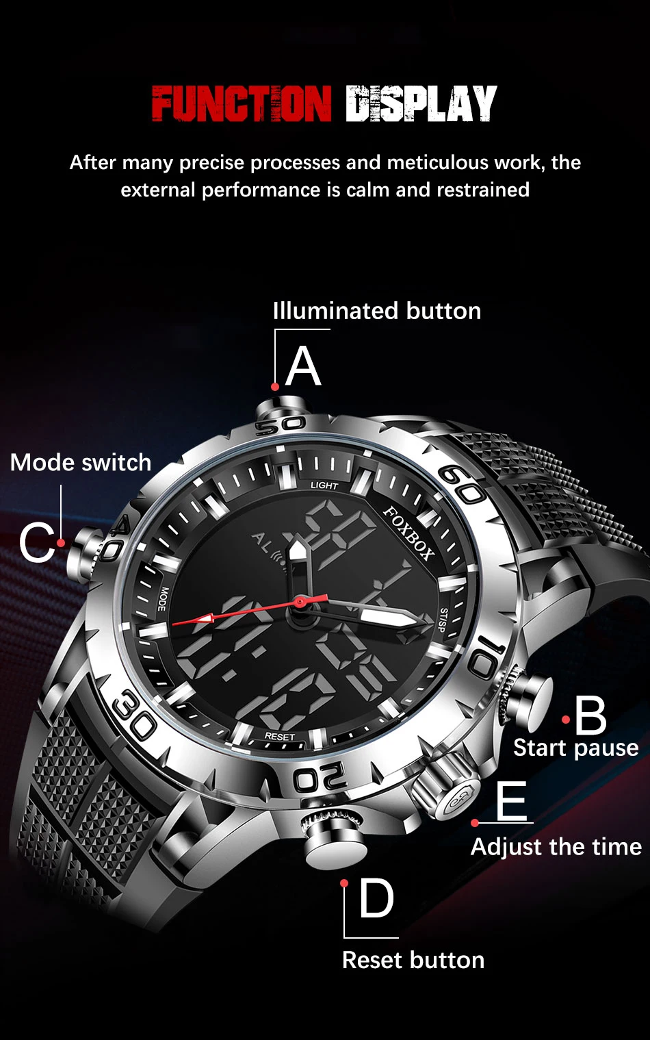 LIGE Digital Electronic Sport Men Watches Luxury Brand Dual Display Quartz Watch Man Military Waterproof Clock Relogio Masculino