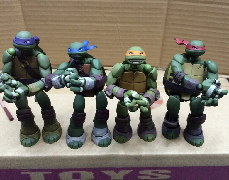 Сделано в Китае Kaiyodo shan kou shi Черепашки-ниндзя Leonardo Michelangelo Raphael Donatello