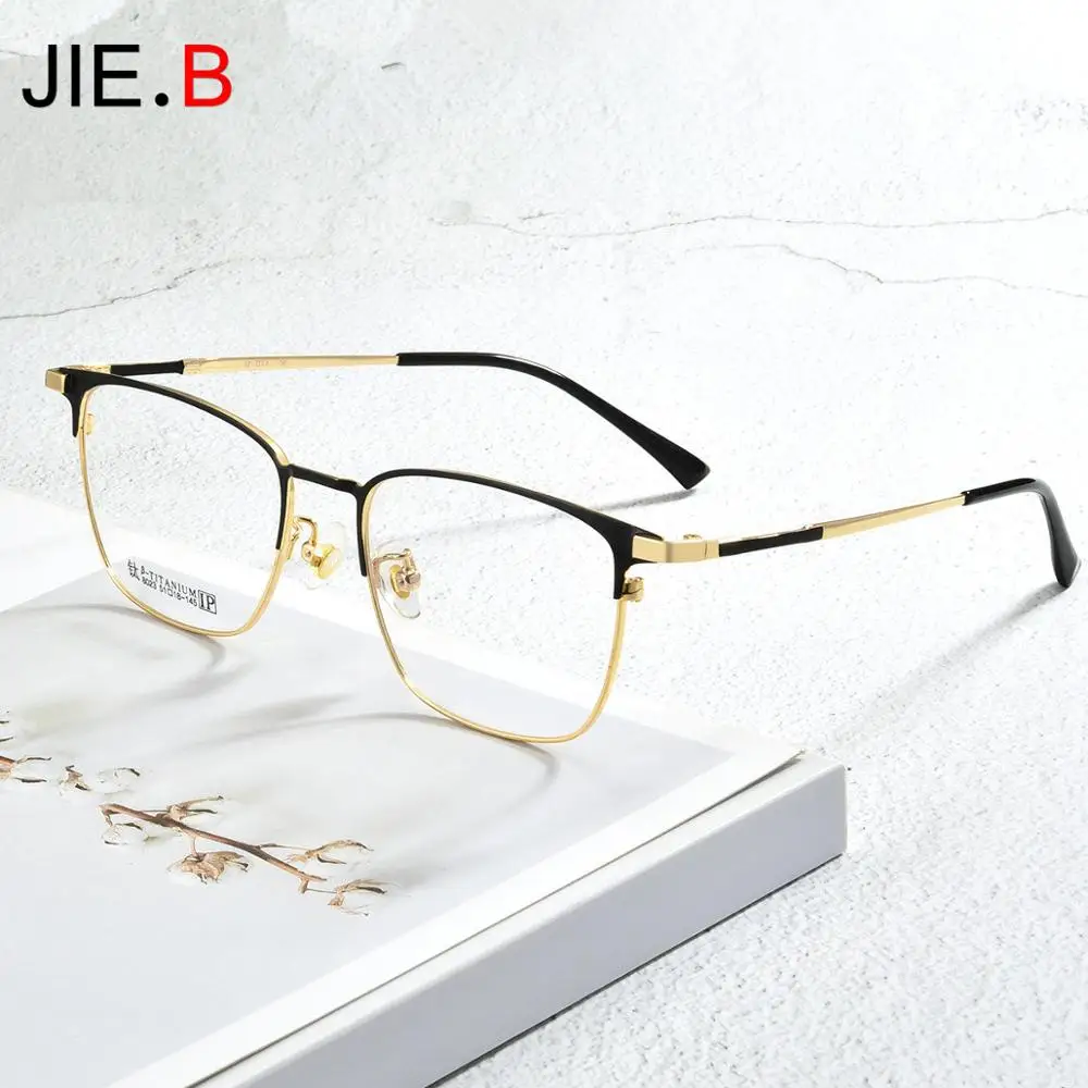 

Business retro glasses frame B titanium alloy frame IP plating fashion ultra light and comfortable glasses frame