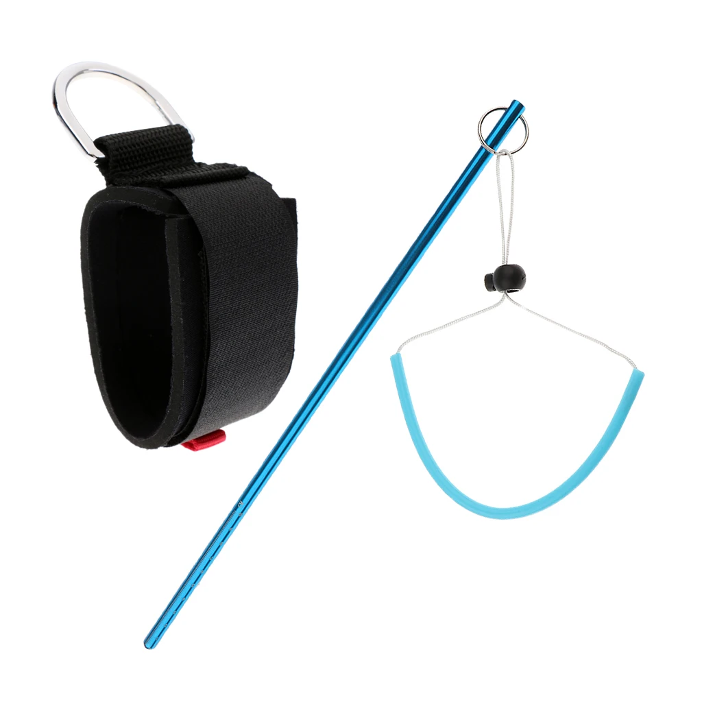 Safety Padded Scuba Diving Camera Wrist Strap Band+ Dive Stick Pointer Rod