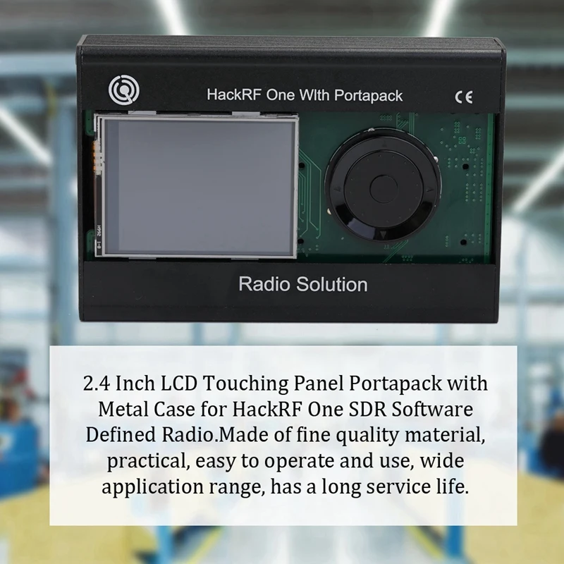 2,4 дюймов Lcd сенсорная панель Portapack с 0.5Ppm Tcxo Gps часы с металлический чехол для Hackrf One Sdr