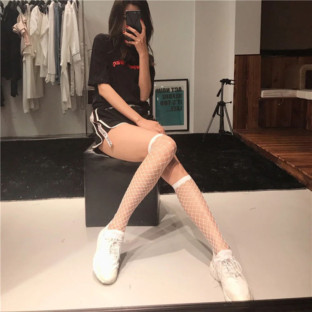 Ажурные носки женские модные индивидуальные Необычные темпераментные весенне