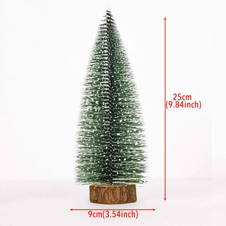 9CM X 25cm Деревянная мини-елка Новогоднее украшение для рождественского домашнего стола DIY фестиваль Декор елочные украшения - Цвет: 9CM X 25cm