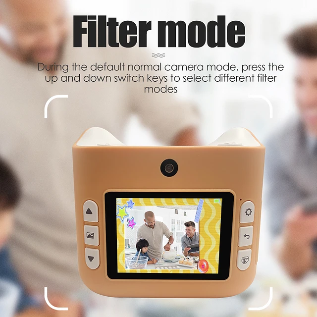 Children's Camera With Print Instant Print Photos Camera Kids Toys Boy Girl Cute Christmas Gift 1080P Video Digital Camera 5