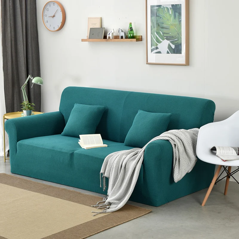 

Solid Color Polar fleece Corner Sofa Covers All-inclusive Stretch Sofa Cushion Removable Couch Cover Slipcovers30