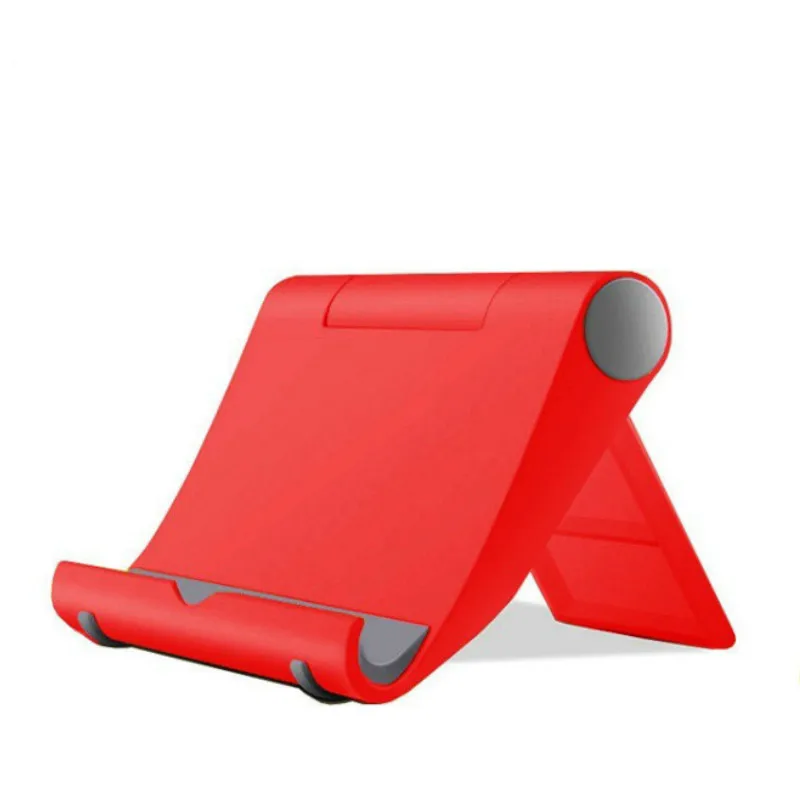 Универсальный пластиковый держатель для смартфона, подставка для смартфона, конфетный цвет, Кронштейн для мобильного телефона, держатель для всех телефонов - Цвет: Красный