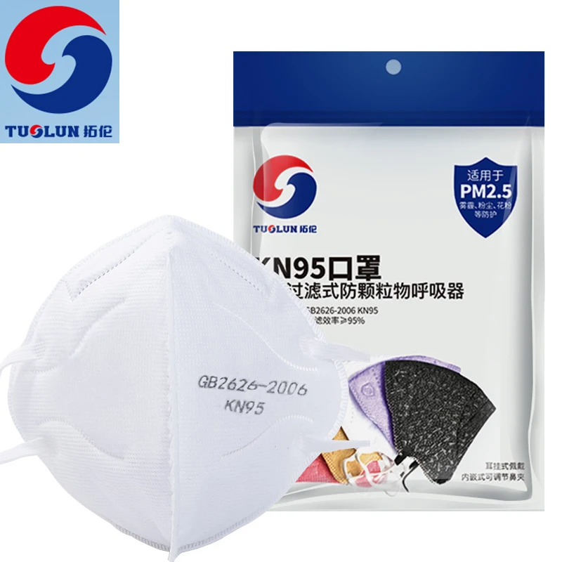 

2 Pieces Protective Filter Mouth Face-mask KN95 / N95 (Random Color)