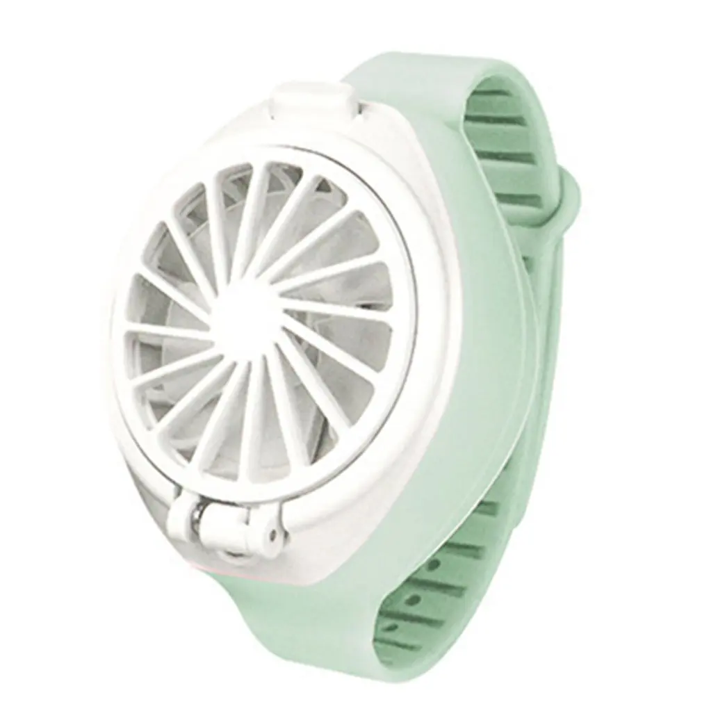 

Mini Electric Hand Watch Fan Simple Portable Summer Rechargeable Usb Foldable Fashion Pocket Small Fan