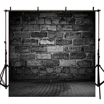 

DAWNKNOW Wall Vinyl Photography Background Black Wall Brick Wedding Photo Shoot Backdrop For Children l Photo Studio lv2341