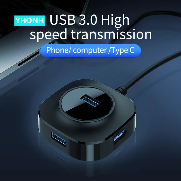 

USB 3.0 HUB Splitter Multiple USB Hab Type C HUB 2.0 Multi Hab Expander 4 Port HUB for PC Laptop macbook pro adapter micro sd