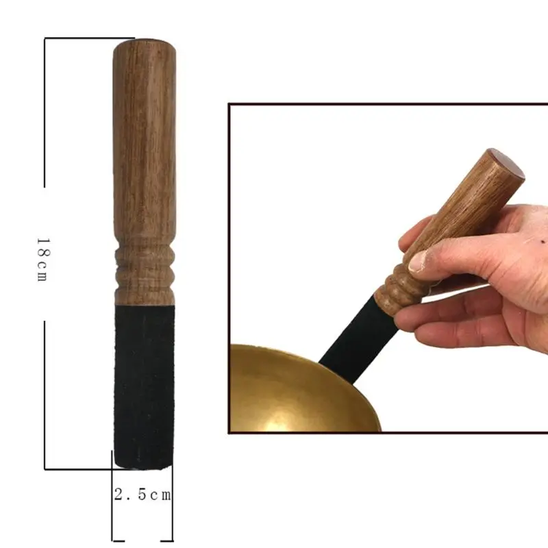 Silent Silent Mind?Tibetan Singing Bowl Set ? Antique Design ? With Dual Surface Mallet and Silk Cushion? Promotes Peace, Chakra