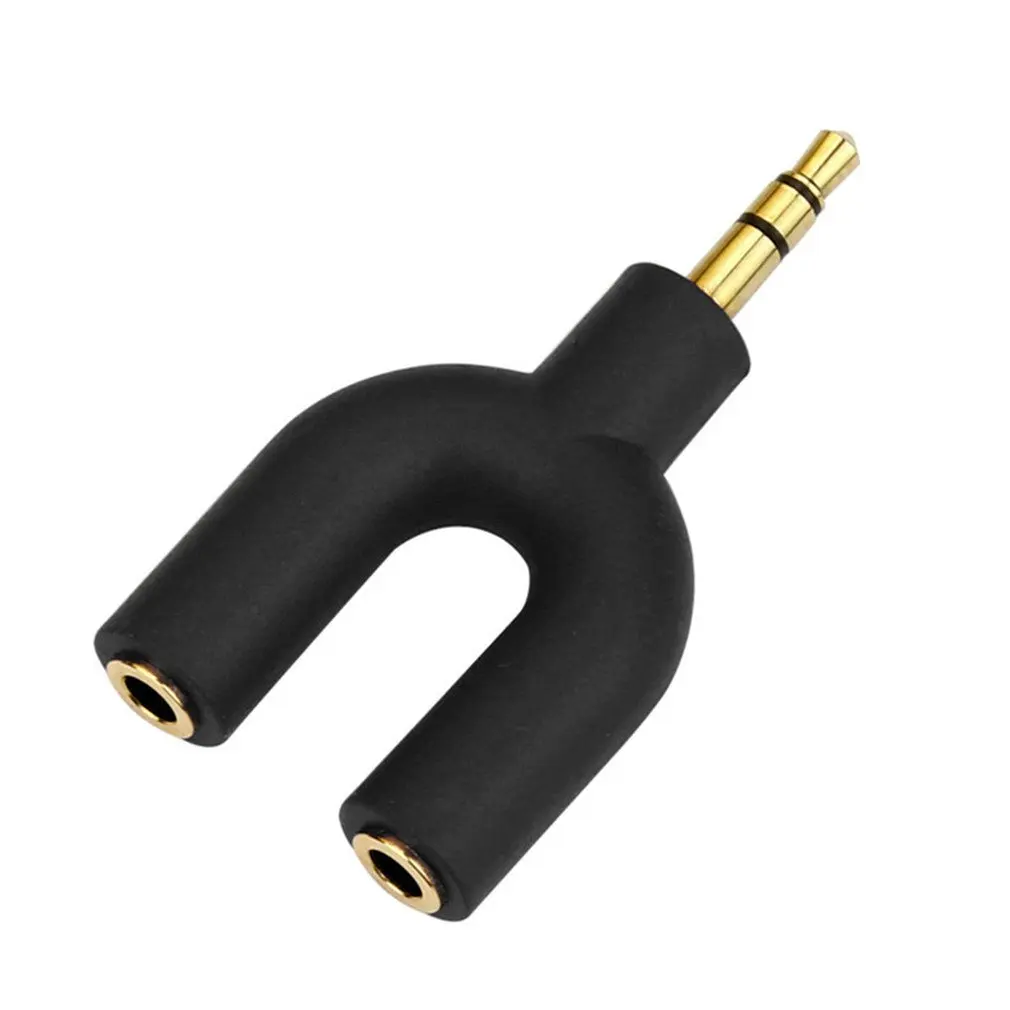 

Mp3U Headphone Splitter New 3.5Mm Dual Jack Earphone Adapter For Mp3 Player Earphone Splitter Adapter