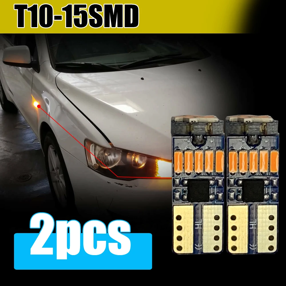 

2 шт., автомобильные лампы для салона автомобиля, T10, 168, 194, 4014, 3000K
