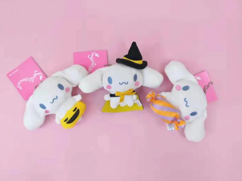 10/лот 3 вида стилей Хэллоуин Cinnamoroll 10 см плюшевый брелок чучело кукла детский подарок Розничная торговля - Цвет: Mix up