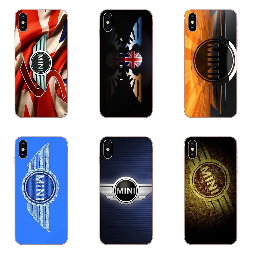 ТПУ индивидуальный Рисунок Мини Cooper значок стикер бомба для Apple IPhone X XS Max XR 4 4s 5 5C 5S