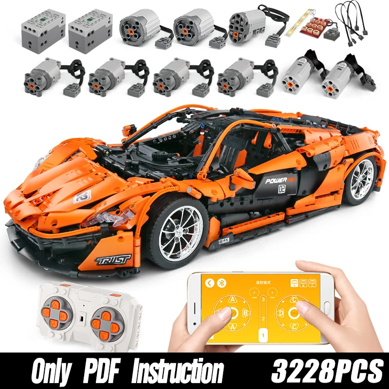 20087 приложение пульт дистанционного управления McLaren P1 hypercar 1:8 Technic Lepinblocks