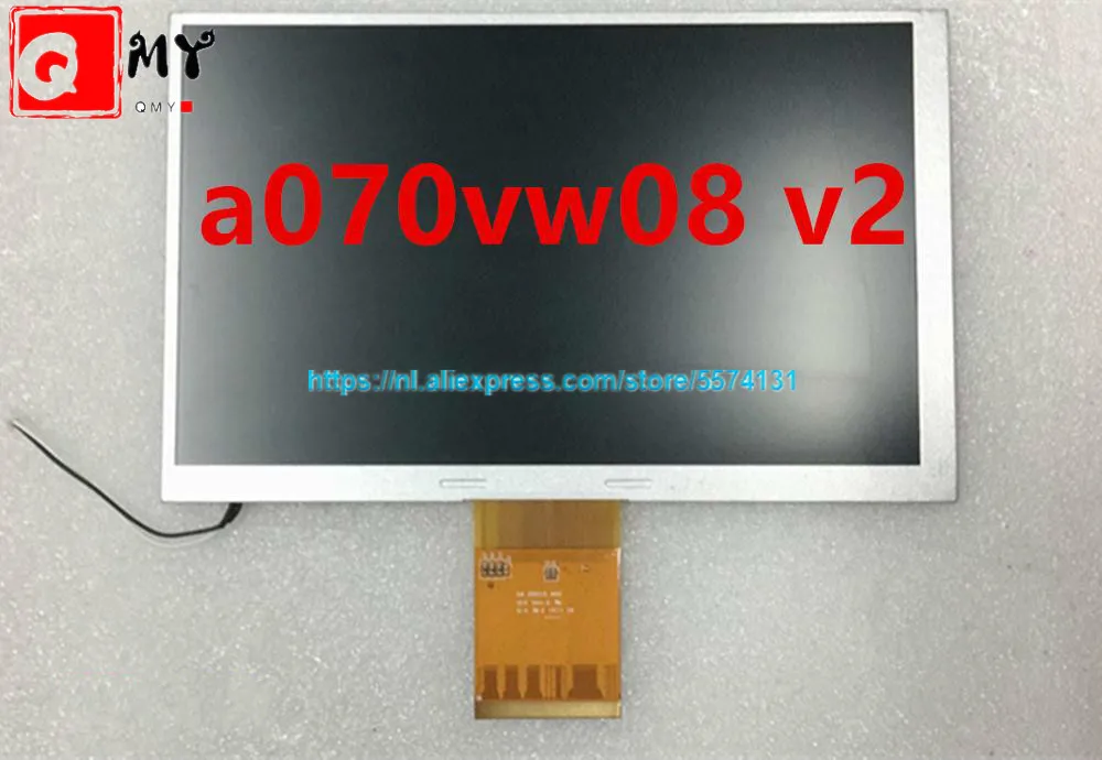 

Suitable for 7 inch TFT AUO LCD monitor A070VW08 V2 V0 industrial equipment LCD screen 800 * 480 (RGB) for Mt6070ih free shippin