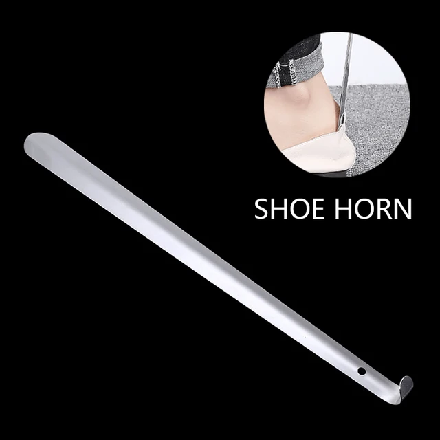 1Pc 52 Cm -Es Rozsdamentes Acél Extra Hosszú Cipőhorn -Rokkantsági Cipőhúzó Emelő Pálca Fém Cipő Kürt Emelőkcipők