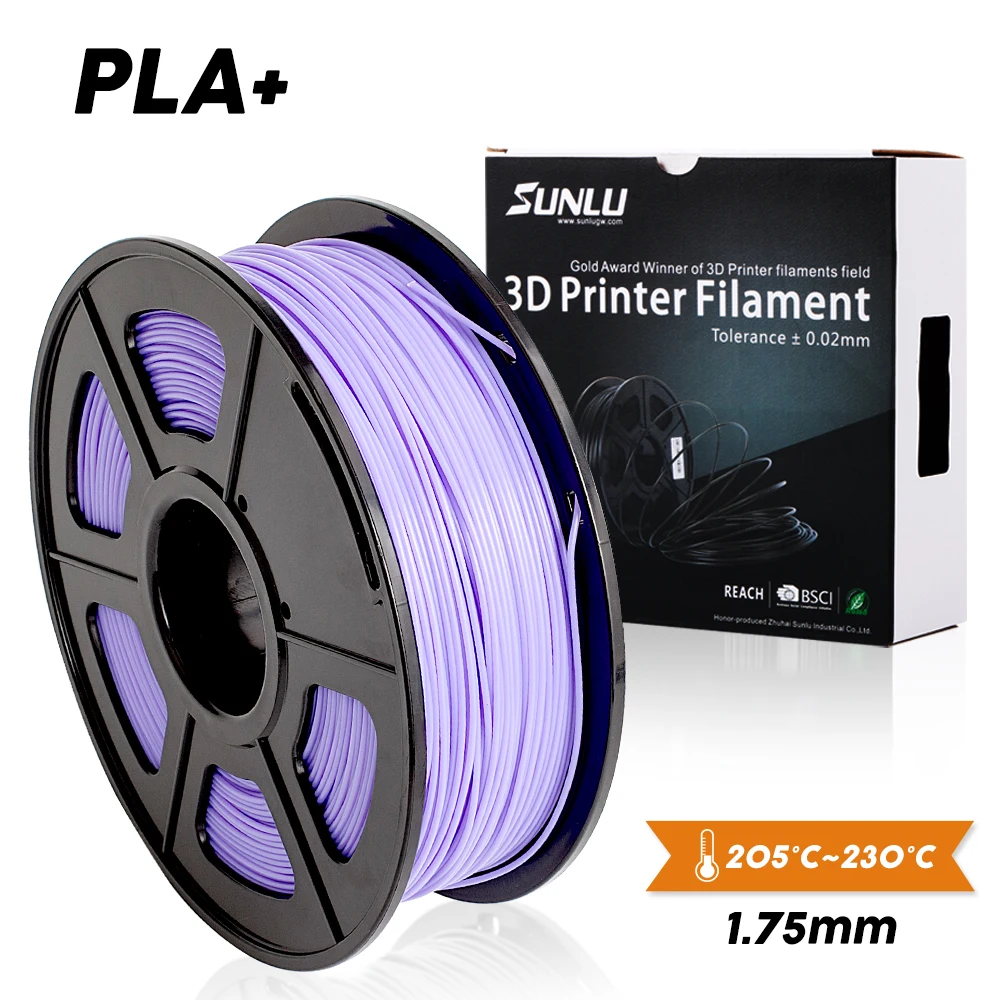 SUNLU خيوط طابعة ثلاثية الأبعاد PLA Plus دقة الأبعاد +/- 0.02 مللي متر 2.2 رطل (1 كجم) بكرة خيوط ثلاثية الأبعاد للطابعات ثلاثية الأبعاد والأقلام ثلاثية ال...