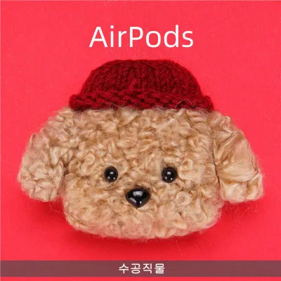 Для AirPods Pro Чехол вязаный плюшевый анти-потеря защитный чехол кожаный чехол для Air-Pods 3 Аксессуары для AirPods