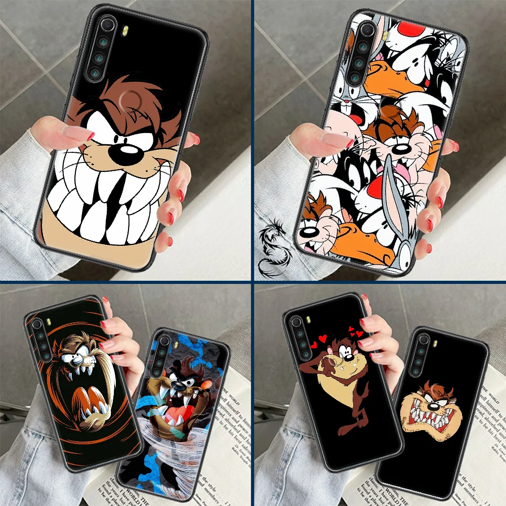Tasmanian Taz Devil Phone Case For Xiaomi Redmi Note 7 8 9 10 7A 8T 9A 9T 9S 10S Pro black painting prime 3D Etui art funda soft | Мобильные