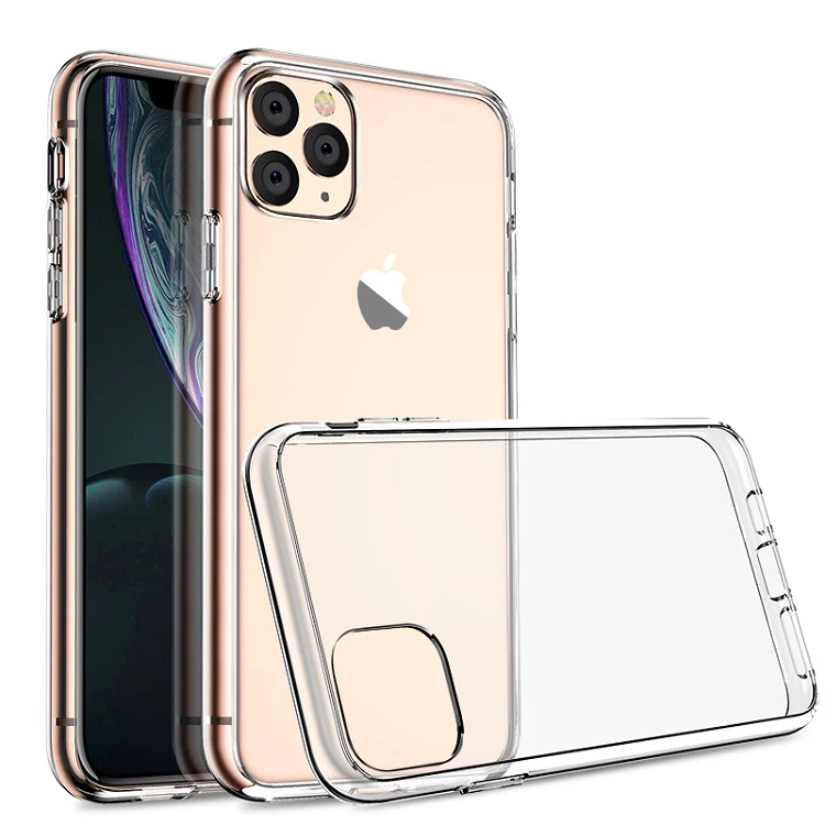 Силиконовый ТПУ чехол для iPhone 12 XR противоударный прозрачные чехлы 11 Pro XS Max X 8 7 6 s