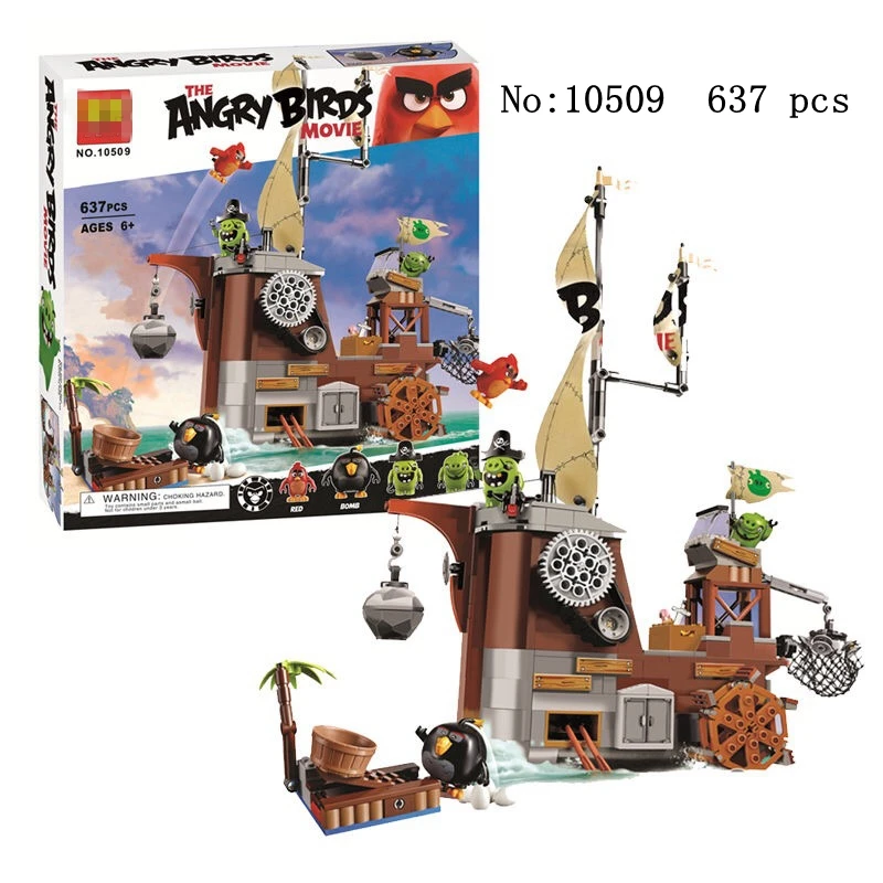 10505 10506 10507 10508 10509 10510 серии Angry Birds изображающие пятачка побег свинья замок из