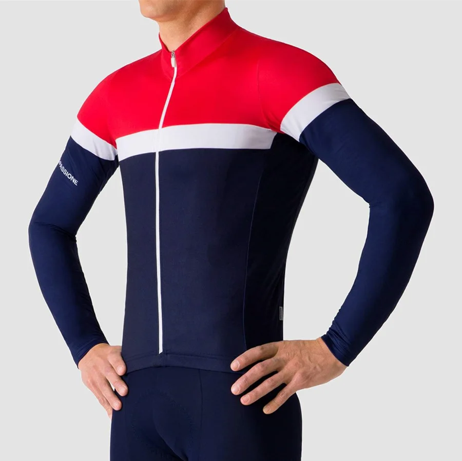 Goede 2019 Top kwaliteit Core pro fit thermische fleece Wielertrui lange mouwen winter Fietsen kleding road fiets gear voor 8 16 jurk