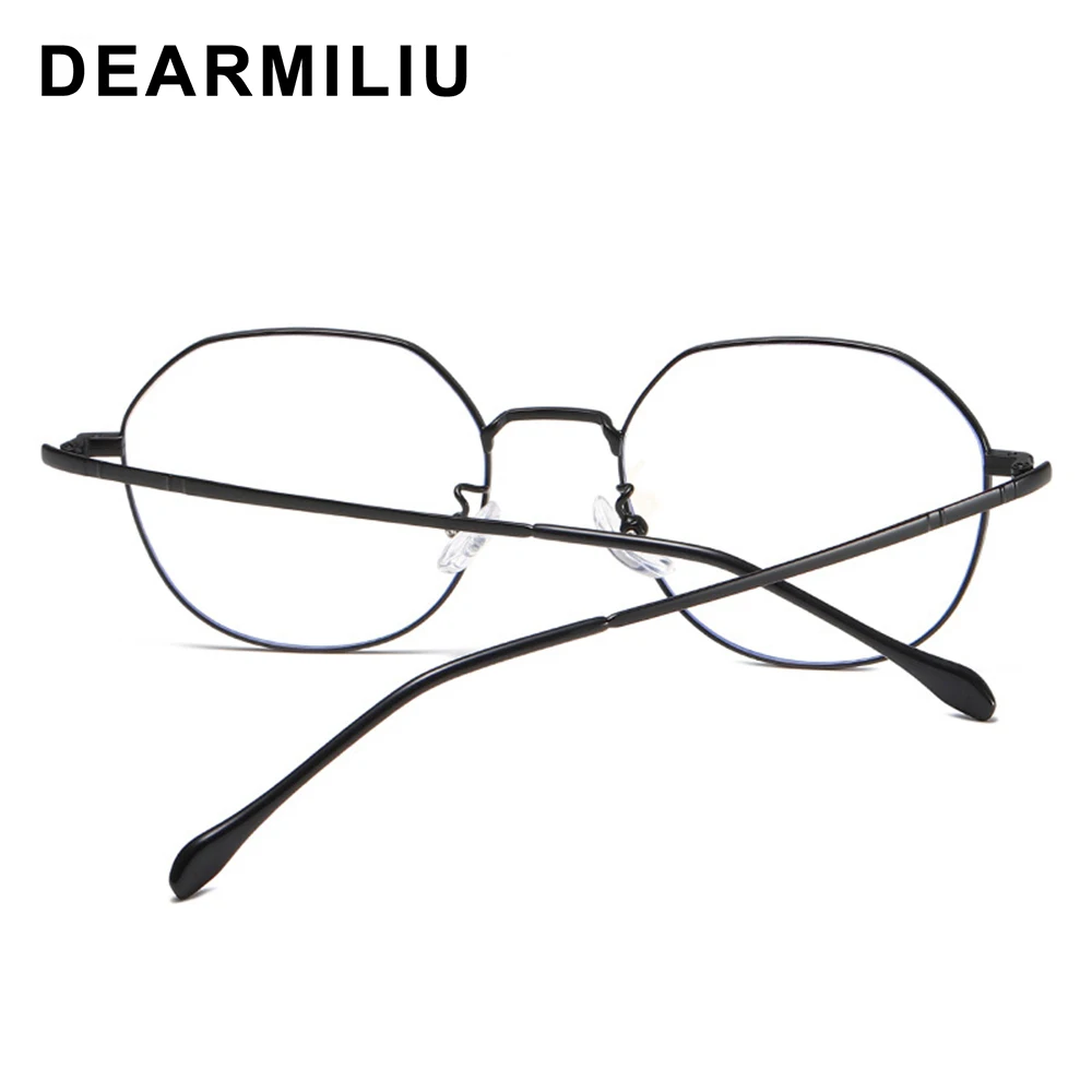 DEARMILIU New Blue light blocking glasses for women and men Oval frame Clear vision lens Lightweight texture classic glasses