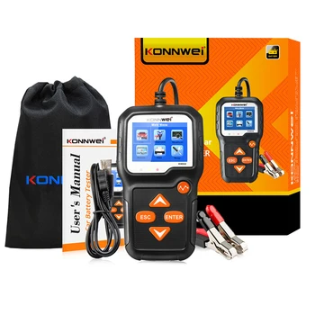 

KONNWEI KW650 Battery Tester 12V 6V Car Motorcycle Battery System Analyzer 2000CCA Charging Cranking Test Tools for the Car