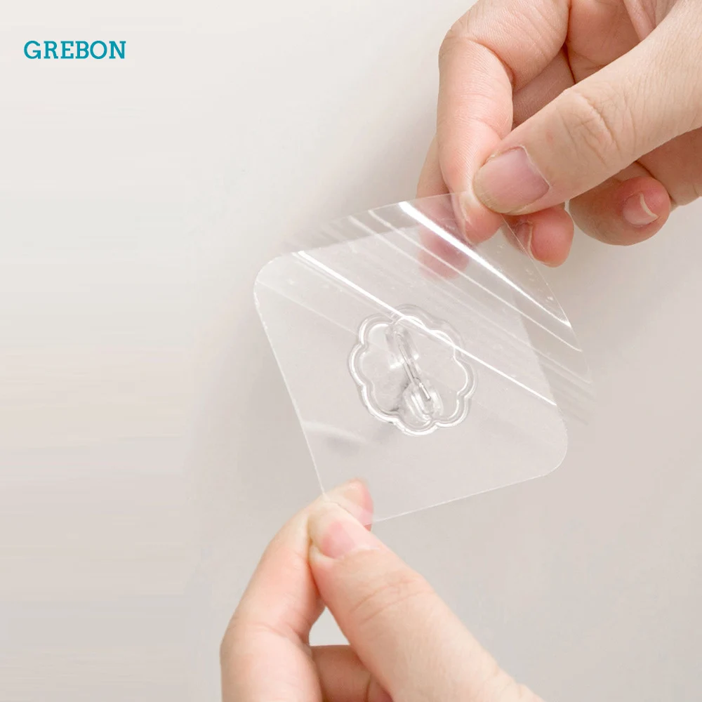 Wall Hook Hanging Kitchen Velcro Hooks Suction Cup Strong Waterproof Adhesive Hanger Bathroom Transparent Holder multi purpose hooks adhesive wall hook wall holder suction cup hook metal hook
