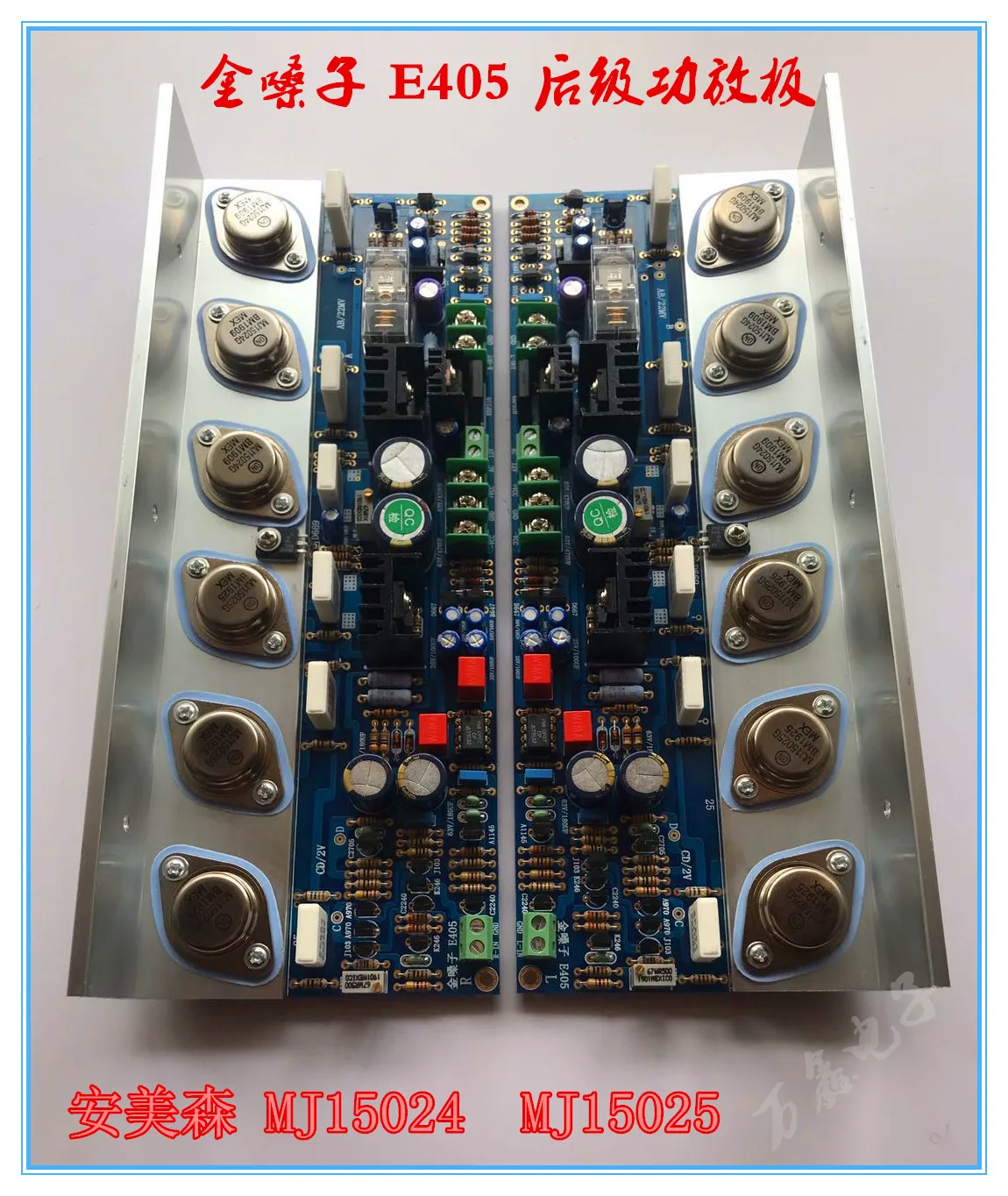 2022 NEWest Accuphase E405 Gold Sealed Tube Pure Power Amplifier Board High Power HIFI (Pair of Finished Boards)