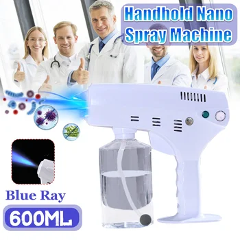 

600ml Household Handheld Blue Light Nano Spray Gun Fogger Paint Sprayer Machine