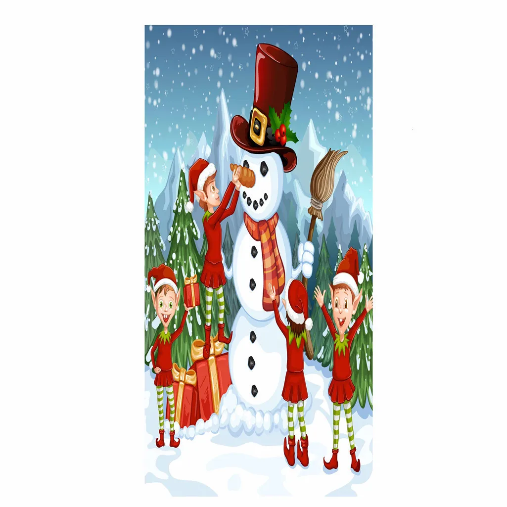 Christmas (011) Ничего резинового статического электричества, стекло, гранты, затенение, унитаз, душевая комната, стекло, конфиденциальность, 120 см* 58 см - Цвет: Christmas (011)