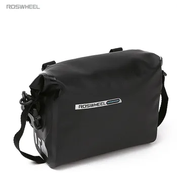 

roswheel Waterproof bicycle front bag fully waterproof mountain bike folding car front car handle bag
