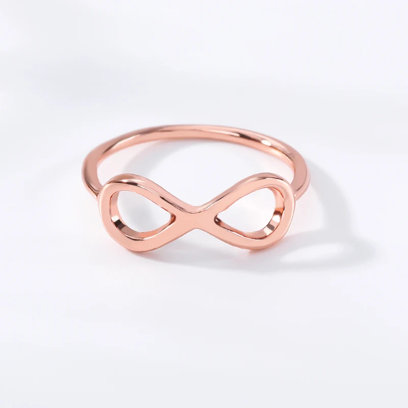Кольца для женщин Золотое кольцо кольца из нержавеющей стали серебряное Бесконечное кольцо Вечности Anillos Mujer модное ювелирное изделие кольцо