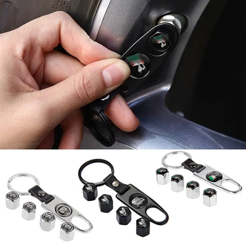 

Car-Styling Tire Theft-proof Valve Caps For Jaguar S TYPE SVR XFR XF XKR F-Type XE XJ-S Sportbrake 2000 XK8 Car Accessories