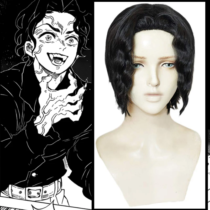 Аниме Demon Slayer Kimetsu No Yaiba Косплей парики Kibutsuji Muzan косплей парик синтетический