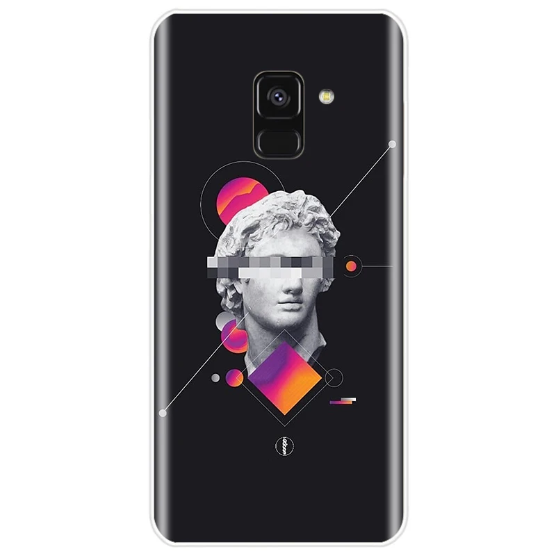 Винтаж штукатурка статуя Давида Художественная печать чехол TPU чехол для телефона для samsung Galaxy A5 A7 A5 A7 A8 A3 A5 A7 A6 - Цвет: T19072606-12.jpg