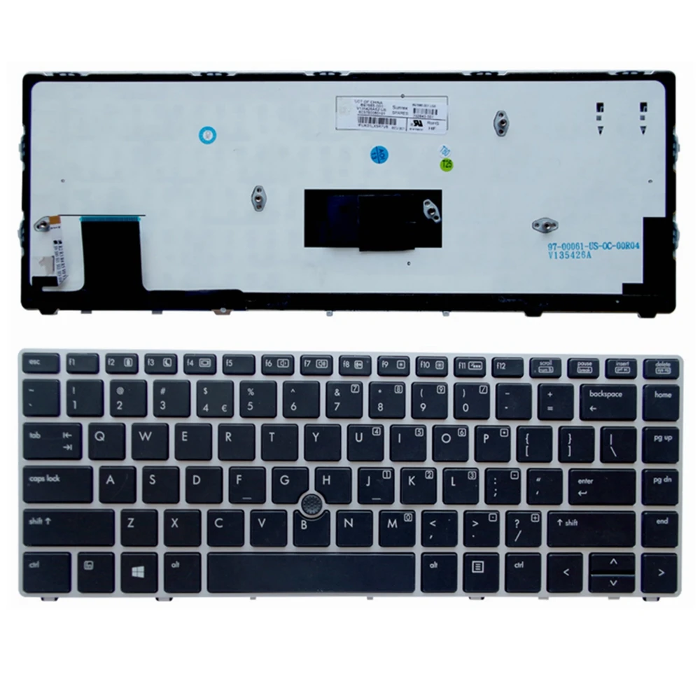 Аксессуары для ноутбуков Новые оригинальные для hp Elitebook Folio 9470M 9470 9480M Клавиатура для ноутбука с подсветкой 697685-001 702843-001 US